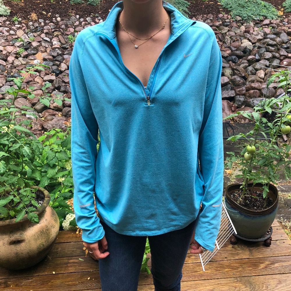 Dri Fit {Nike} half zip pullover